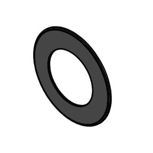 Rosette 80mm kant - sort