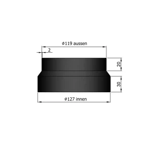 Kobling Morsø udv. Ø119/131mm
