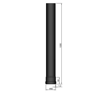 Lige rør Ø 80 mm