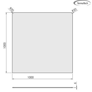 Firkant - 1000x1000 mm
