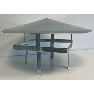 Regnhætte - galvaniseret 240x240mm
