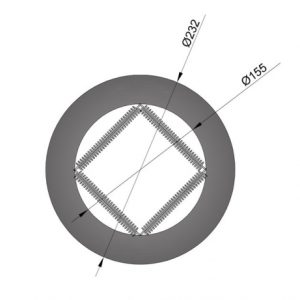 Pyntering Ø 150 mm - med fjeder