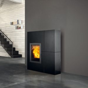 Edilkamin Blade 12 ++ stål med topudgang (12,1 kW)