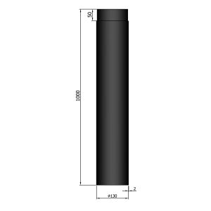 Lige rør Ø 130 mm