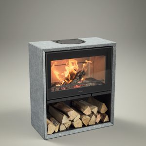 Contura 320TG (Fedtsten med glaslåge)