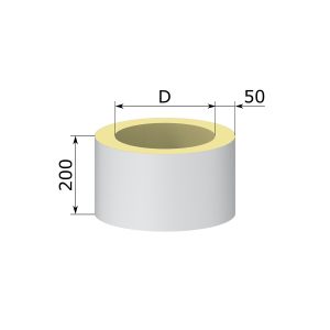 Isoleringskrave 200mm til loft-/etagegennemføring