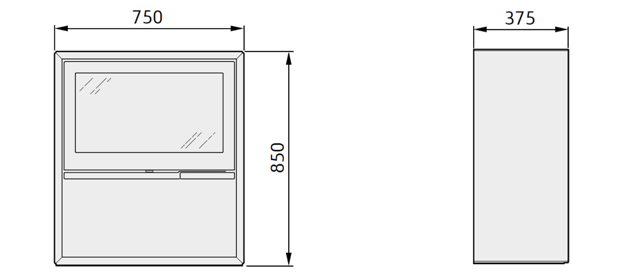 Contura 320A (Artstone med støbejernslåge) - Billede 3